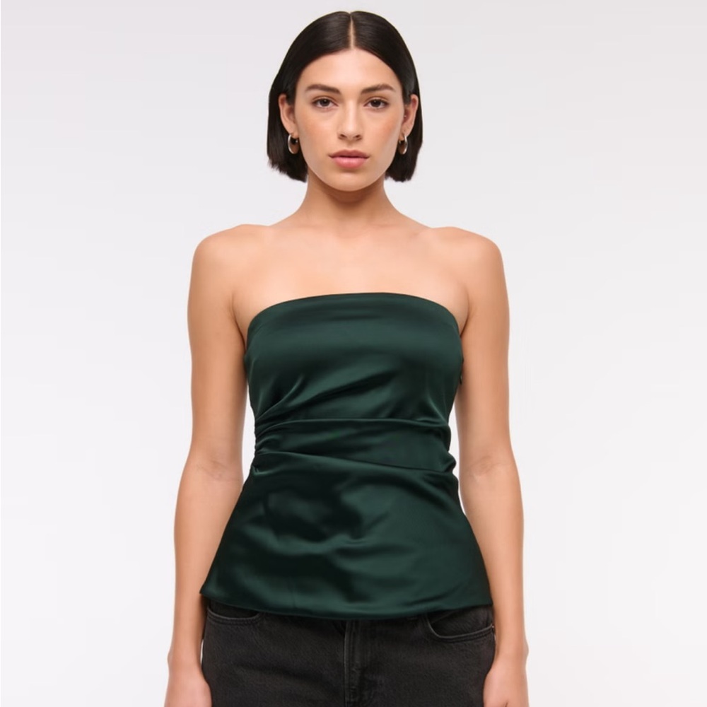 Long Length Satin Tube Top